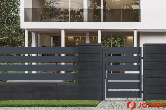 zaun modern blickdicht