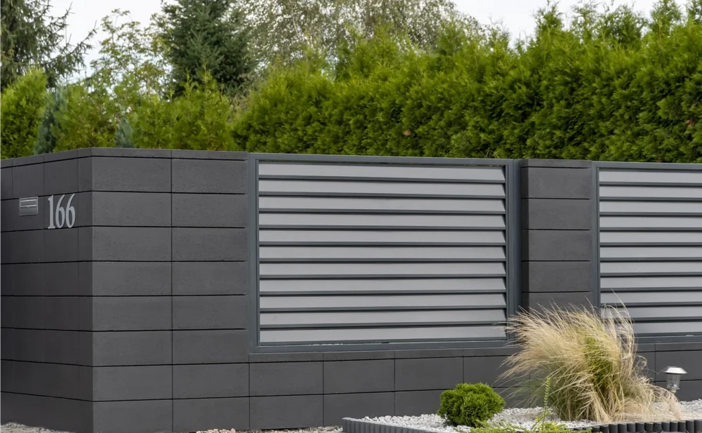 gartenzaun modern holz