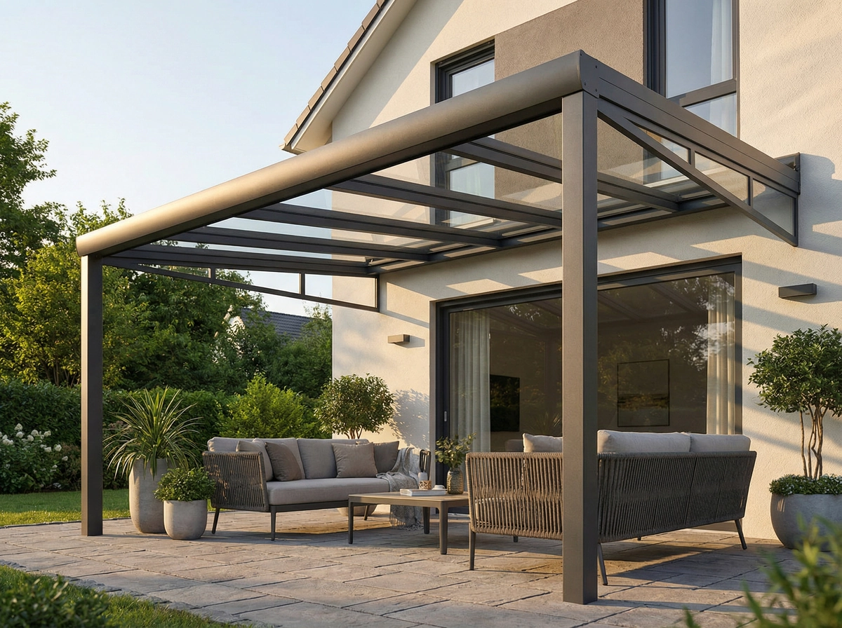Überdachung der Terrasse: Stilvoller Wetterschutz
