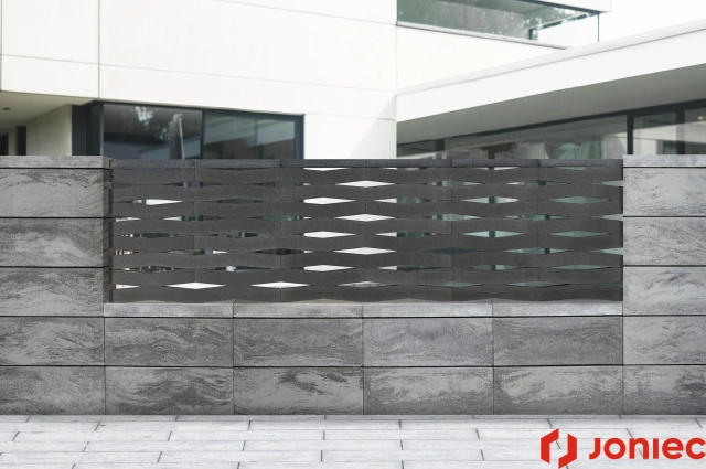 zaun modern blickdicht